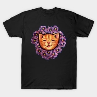 Happy Orange Tabby Cat T-Shirt